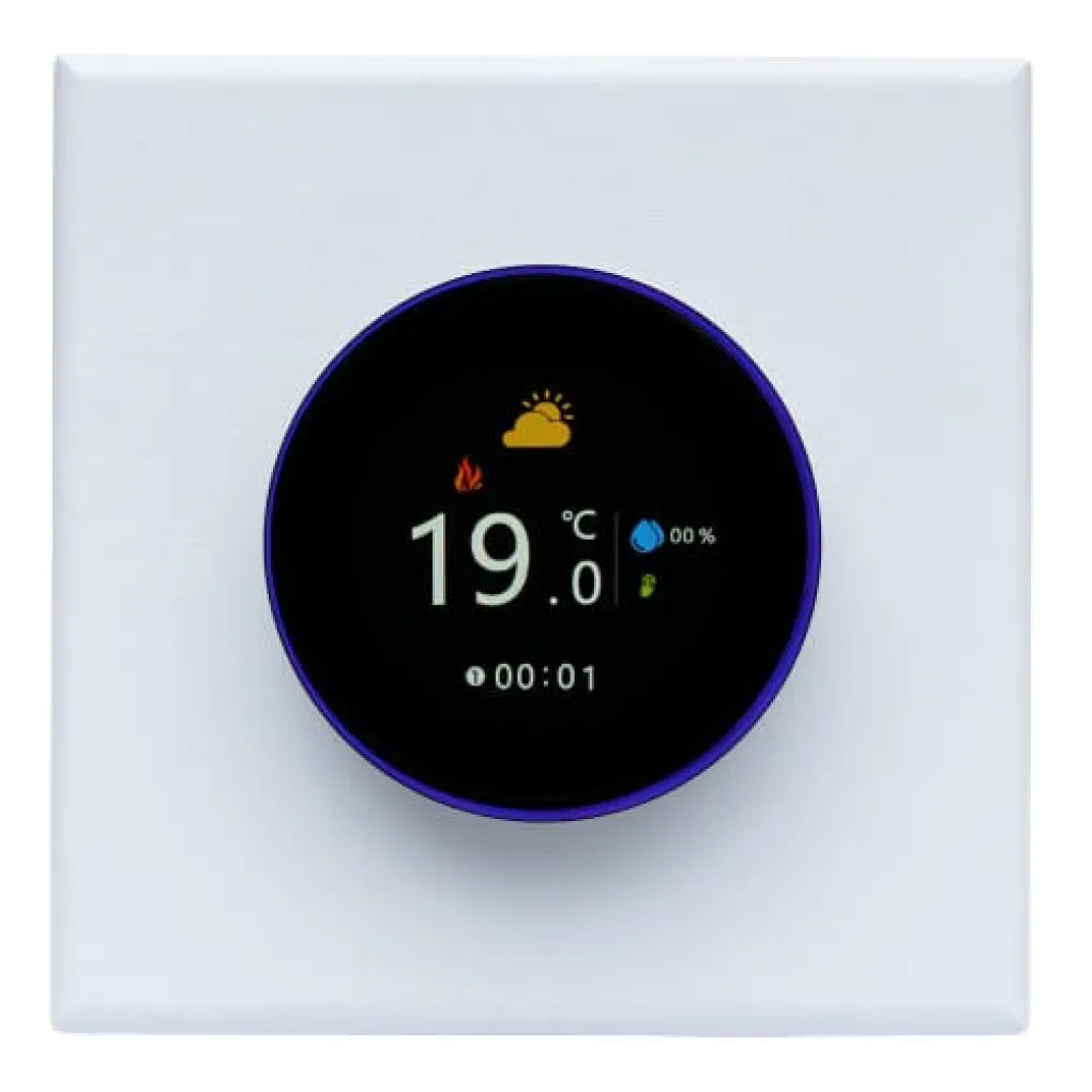 Терморегулятор Heat Plus BHT-6000-W WI-FI сенсорный 16А белый (BHT6000WWF)- Фото 1